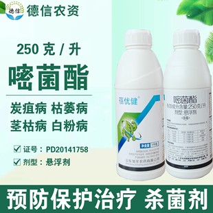 邹平农药250克/升嘧菌酯农药杀菌剂黄瓜姜芦笋白粉病炭疽病茎枯病