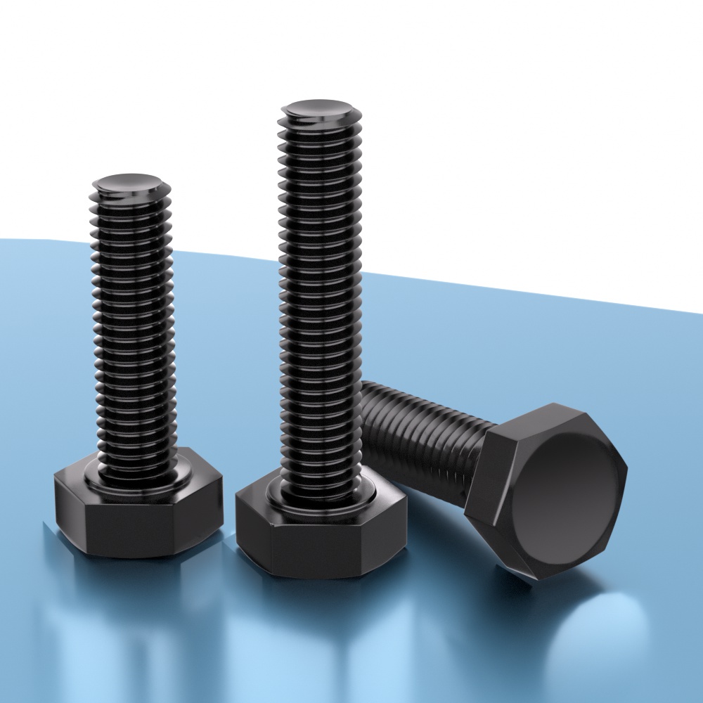 黑色316不锈钢外六角螺丝钉螺栓