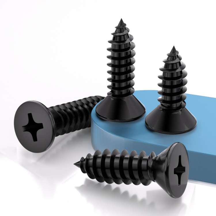 黑色304十字沉头自攻螺丝钉