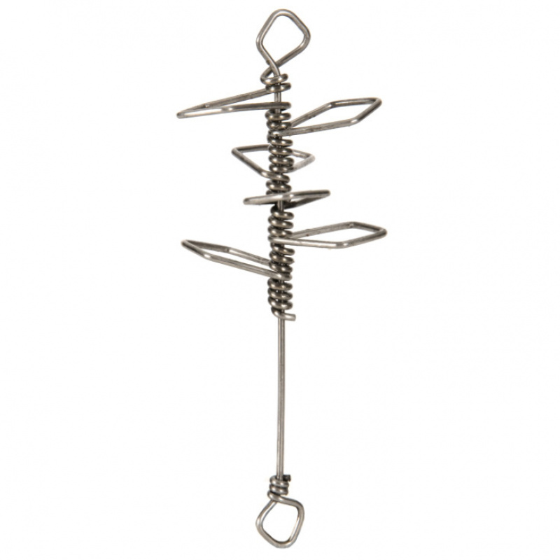 批发千岛湖不锈钢弹簧钓组配件狼牙棒鲢鳙爆炸钩大头花鲢白鲢渔具