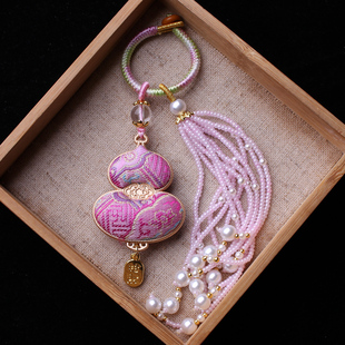 非遗成品宋锦葫芦挂件流苏包挂古风汉服挂饰diy车挂配饰扇子配件