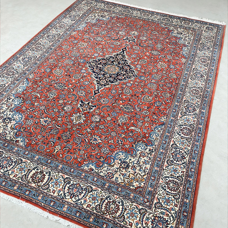 2.5X3.55M 伊朗进口 K447 手工打结客厅波斯 纯羊毛Kashan地毯