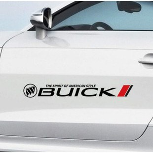 划痕遮挡反光车门拉花别克 运动车贴改装 汽车车身装 饰贴纸车门个性