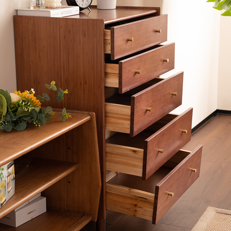 祥福伯明翰斗柜客厅家用收纳柜卧室角落抽屉收纳柜五斗柜子储物柜