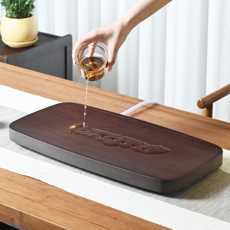 祥福家用茶盘抽屉排水式干泡托盘