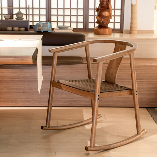 祥福新中式摇椅逍遥椅