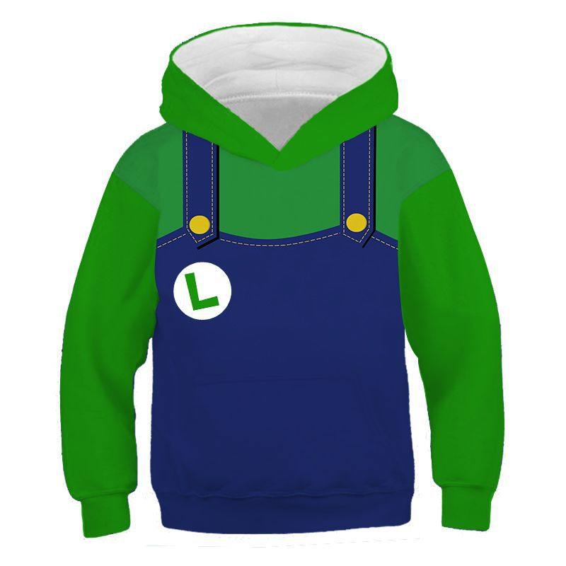 新款跨境电商马里奥短袖t恤男女卫衣儿童动漫裙子撞色厂家售卖,童装/婴儿装/亲子装,儿童运动套装,淘宝优惠券,粉丝福利购,淘宝优惠卷