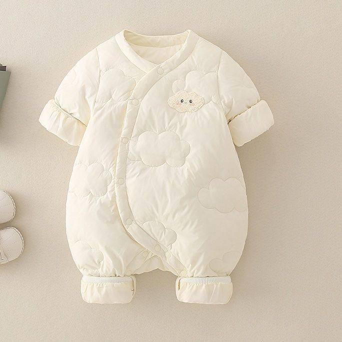 婴儿连体衣秋冬薄棉衣服宝宝夹棉爬服加厚棉服外出哈衣春秋装,童装/婴儿装/亲子装,连身衣/爬服/哈衣,淘宝优惠券,粉丝福利购,淘宝优惠卷