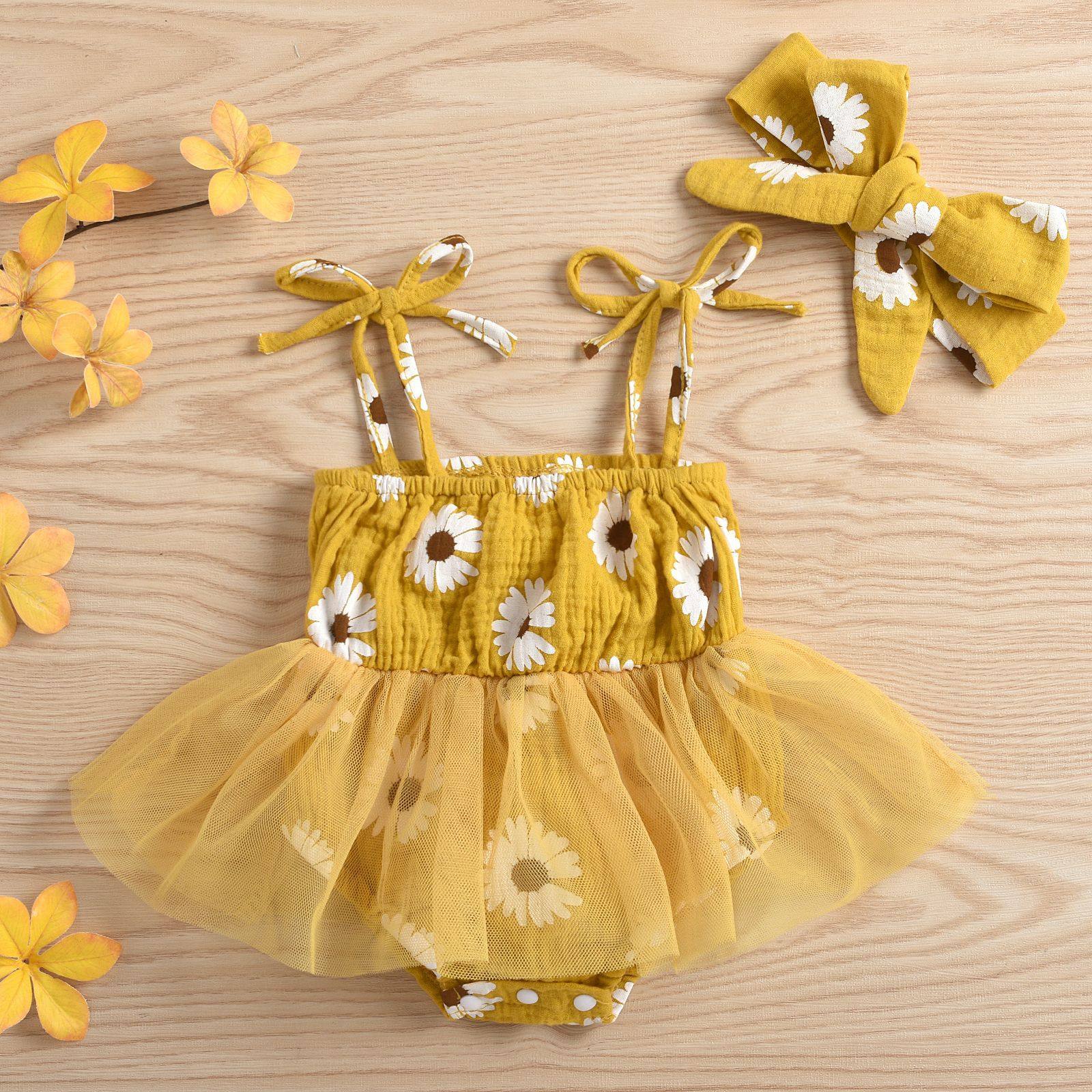 跨境婴幼儿yT030缺口印花双层皱太阳花吊带网纱哈裙+头巾两件套,童装/婴儿装/亲子装,儿童运动套装,淘宝优惠券,粉丝福利购,淘宝优惠卷