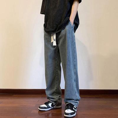 牛仔裤男ins潮牌美式高街裤子