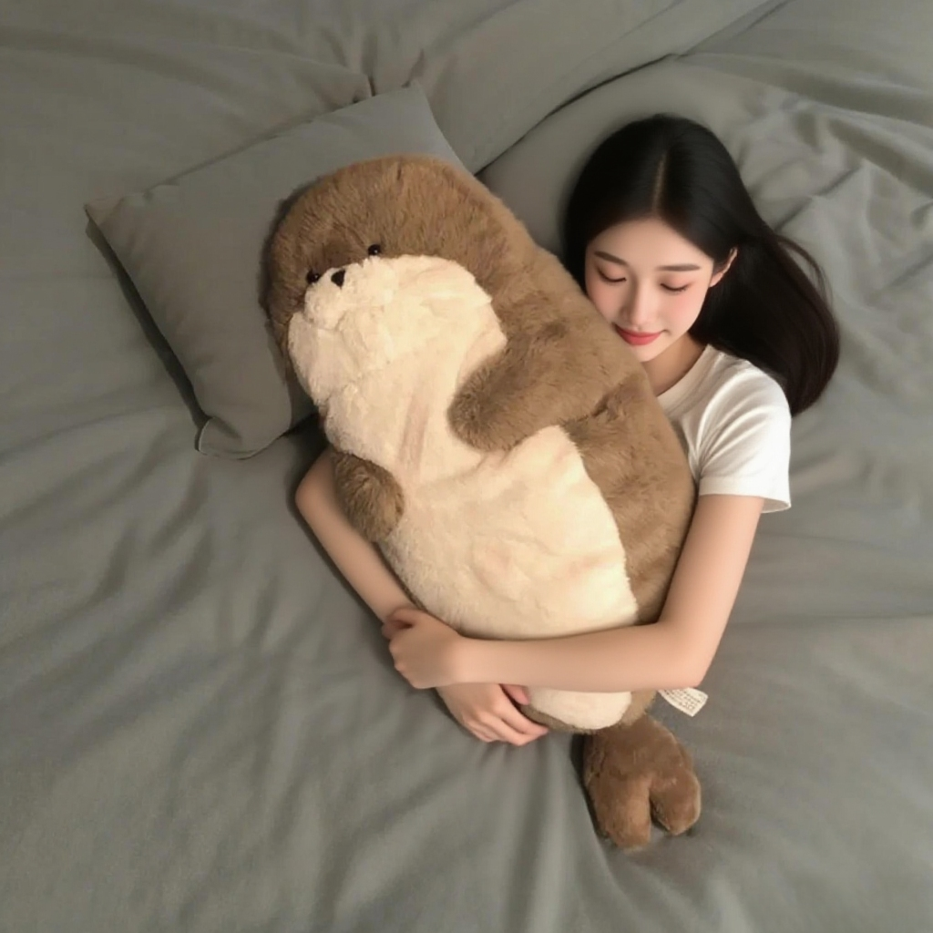 海豹毛绒睡觉抱女生专用