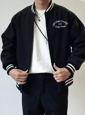 TAKYE 21AW 双面穿 主题刺绣棒球服夹克外套男 baseball jacket