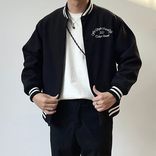 TAKYE 21AW 双面穿 主题刺绣棒球服夹克外套男 baseball jacket