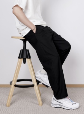 TAKYE 定番 抗皱垂感九分西裤 休闲裤 直筒微锥 合身版型