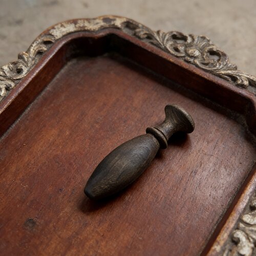 怀旧木质线轴手工绕线器复古风桌面装饰摆件摄影道具DIY配件