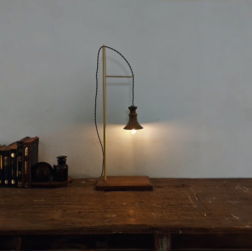 日本作家器网红手工装饰品桌面创意礼品实原木制质风小摆件夜台灯