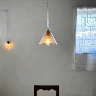 法国19中古典世纪美学工业美式复古玻璃vintage黄铜吧台玄关吊灯