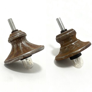 中古做旧铁艺DIY民宿咖啡厅手工配件【含螺杆螺母灯罩灯头灯泡】