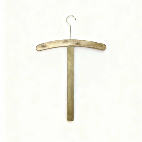 中古实木高档衣架定制可刻字复古无痕高端衣挂专柜品牌金属衣撑