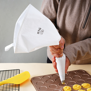 加厚棉布裱花袋曲奇布袋奶油挤花袋舒芙蕾超大号烘焙家商用可反复
