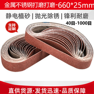 25砂带金属不锈钢打磨抛光环形砂带800目1000目定制砂带 660