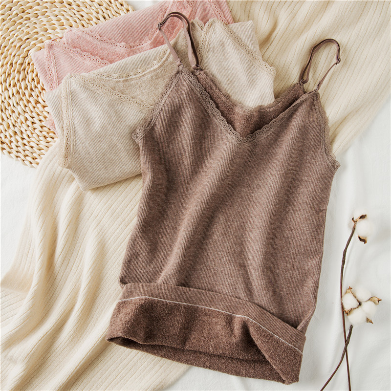 蓄热毛圈绒修身显瘦美体保暖背心