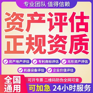 项目整体评估著作权固定无形专利商标股权房产诊所学校医院报告