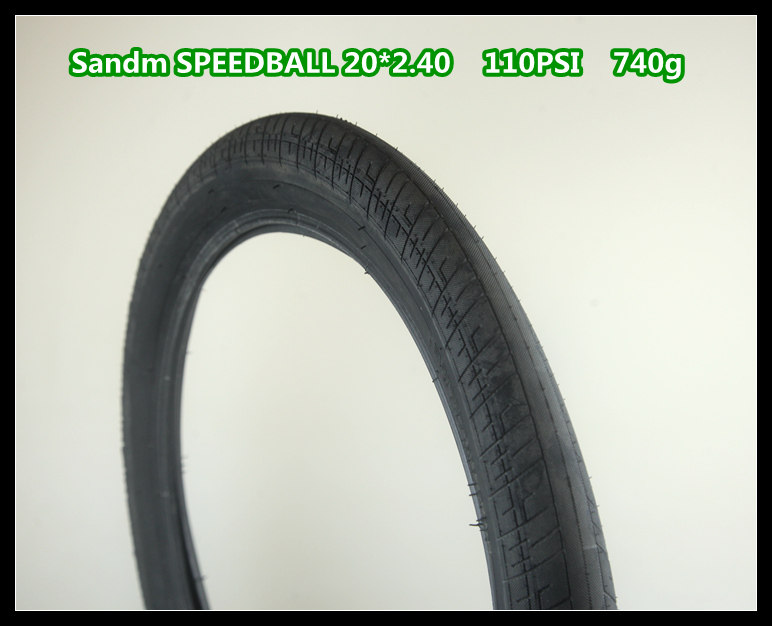 库存清仓 BMX小轮车 Sandm SPEEDBALL 20寸高压外胎 2.4 110psi