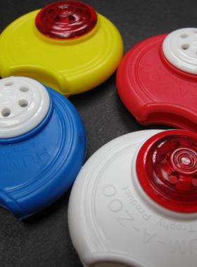 菲利亚香港 进口正品Hum-a-Zoo塑料圆扁型 卡祖笛子 Kazoo 卡祖笛