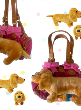 日光欲自制复古软妹小众个性新款可爱小狗y2k辣妹亚文化斜挎包