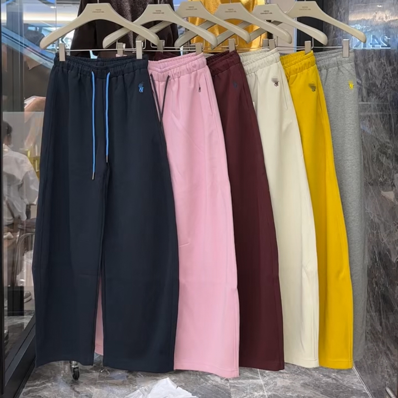 N9灰色弯刀卫裤女宽松显瘦