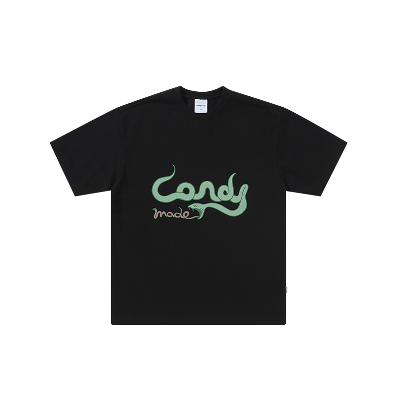 Candymade蛇形印花短袖T恤