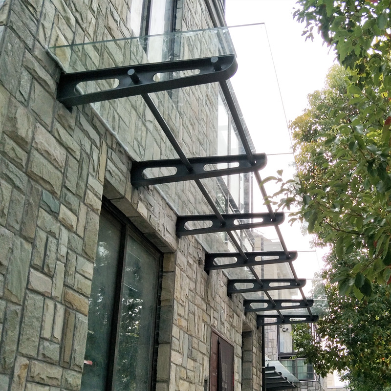 上海别墅阳台阳光房庭院顶棚不锈钢阳光棚钢结构钢化玻璃雨棚定制