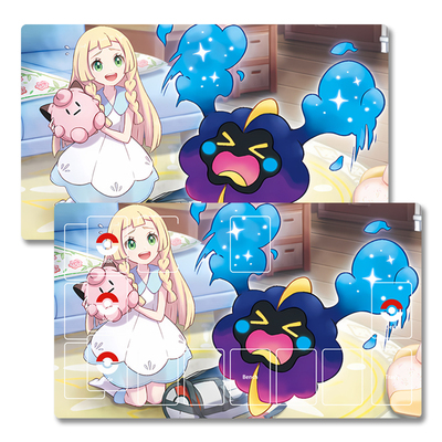 PTCG对战垫 莉莉艾 科斯莫古 宝可梦卡垫 DIY场地垫卡牌桌游垫