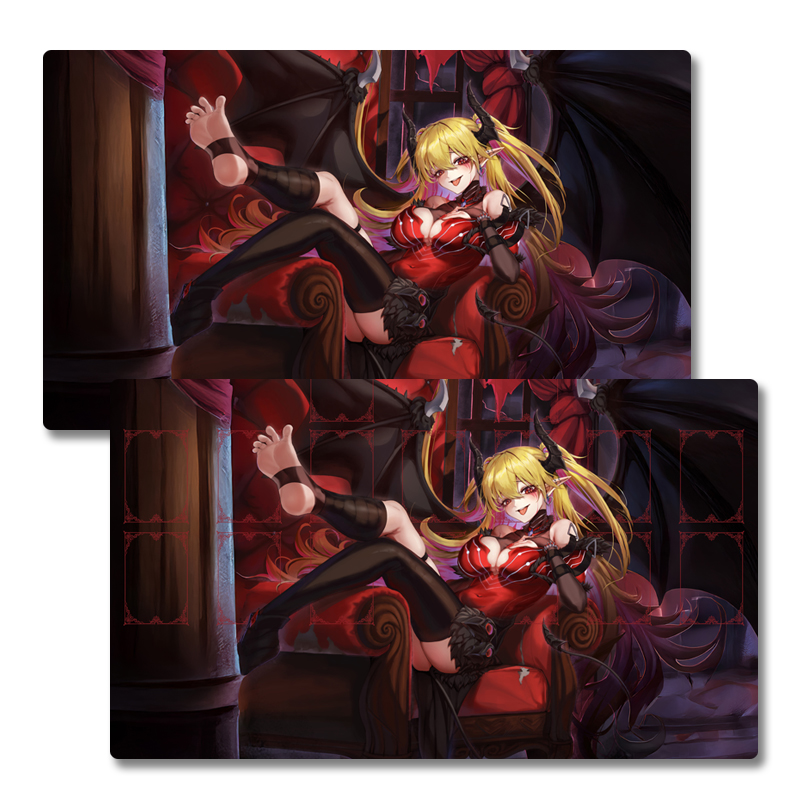 刻魔红泪之魔拉克莉末莎游戏王卡牌 DIY 卡垫决斗盘对战垫场地垫