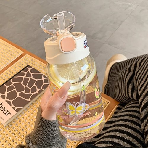 吸管水杯玻璃杯带刻度