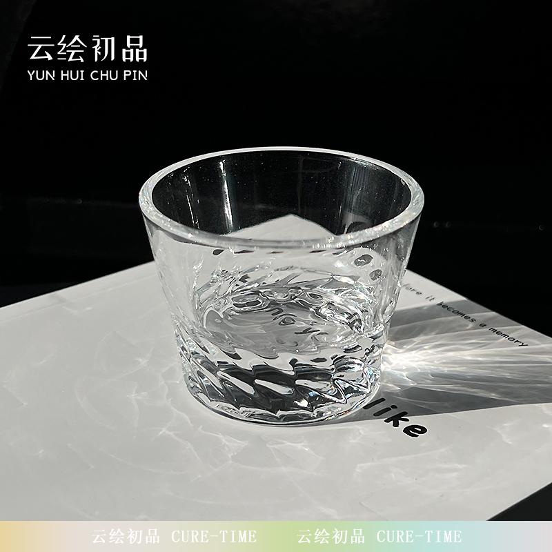 个人专用单杯透明玻璃茶盏扳指杯高档主人杯功夫茶杯男士高端茶具