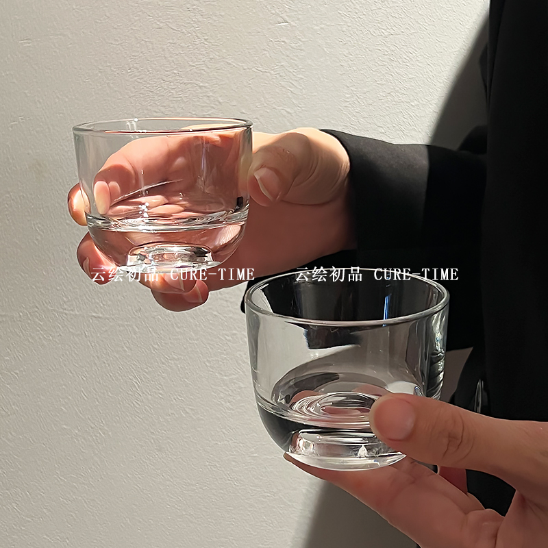 玻璃小茶杯加厚功夫茶茶具家用客杯茶碗透明套装品茗杯喝茶杯子
