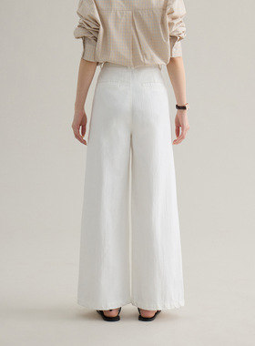 Tania S家韩系通勤宽松高腰牛仔裤女款26春季新款直筒裤子长裤