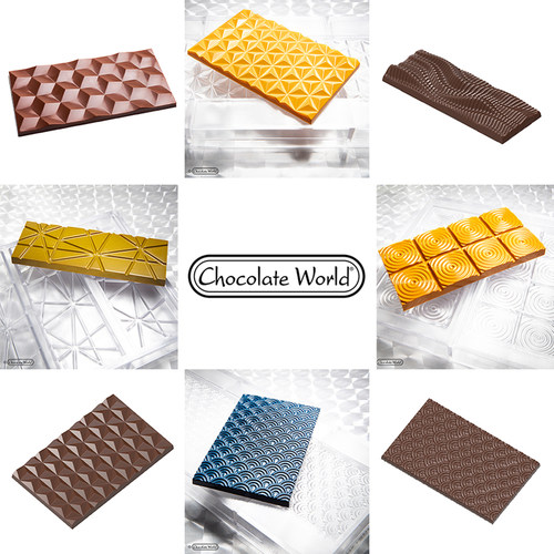 新品比利时进口Chocolate World巧克力模具 排状块状