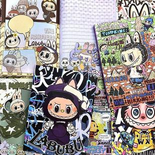 新款拉布布全彩页a5硬壳本可爱卡通涂鸦横线笔记本潮酷记事摘抄本