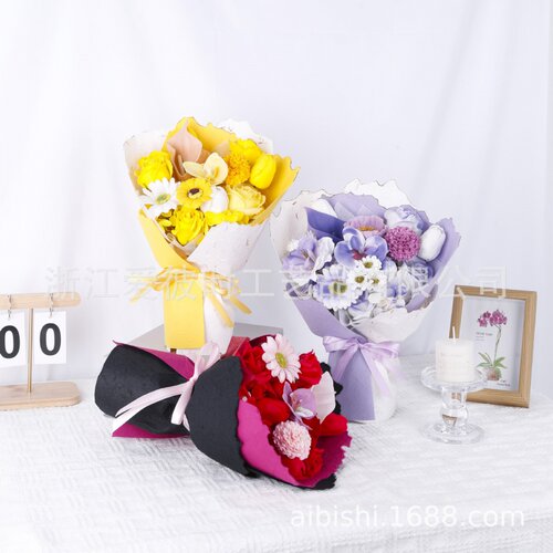 毕业季礼物香皂花花束