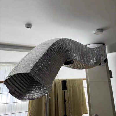 方形 定制中央空调铝箔软连接风机盘管伸缩保温软管通风管道外机