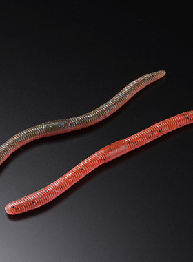 日本JACKALL软饵Flick Shake2.8/4.8寸面条虫高比重鲈鱼鳜鱼软虫