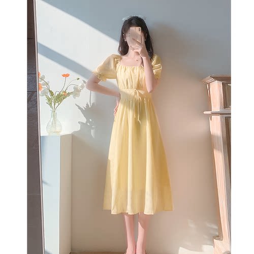 甜美初恋少女雪纺长裙