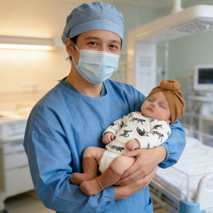 北欧新生婴幼儿a类衣服纯棉半背衣52码 3个月 产房小月龄无骨上衣0