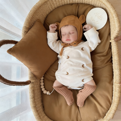 北欧婴幼儿衣服新生儿包臀衣婴儿三角哈衣男孩女宝宝包屁衣春秋52