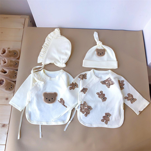 初生宝宝a类上衣0一3月婴儿半背衣春秋纯棉产房婴儿衣服52码59码 - 封面