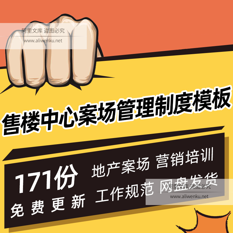 案场客服经理销售管理服务房产物业售楼部中心制度模板ppt资料全