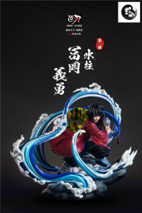 【李小西弟弟】现货 逆刃 鬼灭之刃 九柱共鸣 水柱富冈义勇 手办